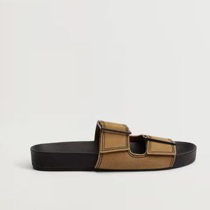 NWT Mango Leather Straps Sandals